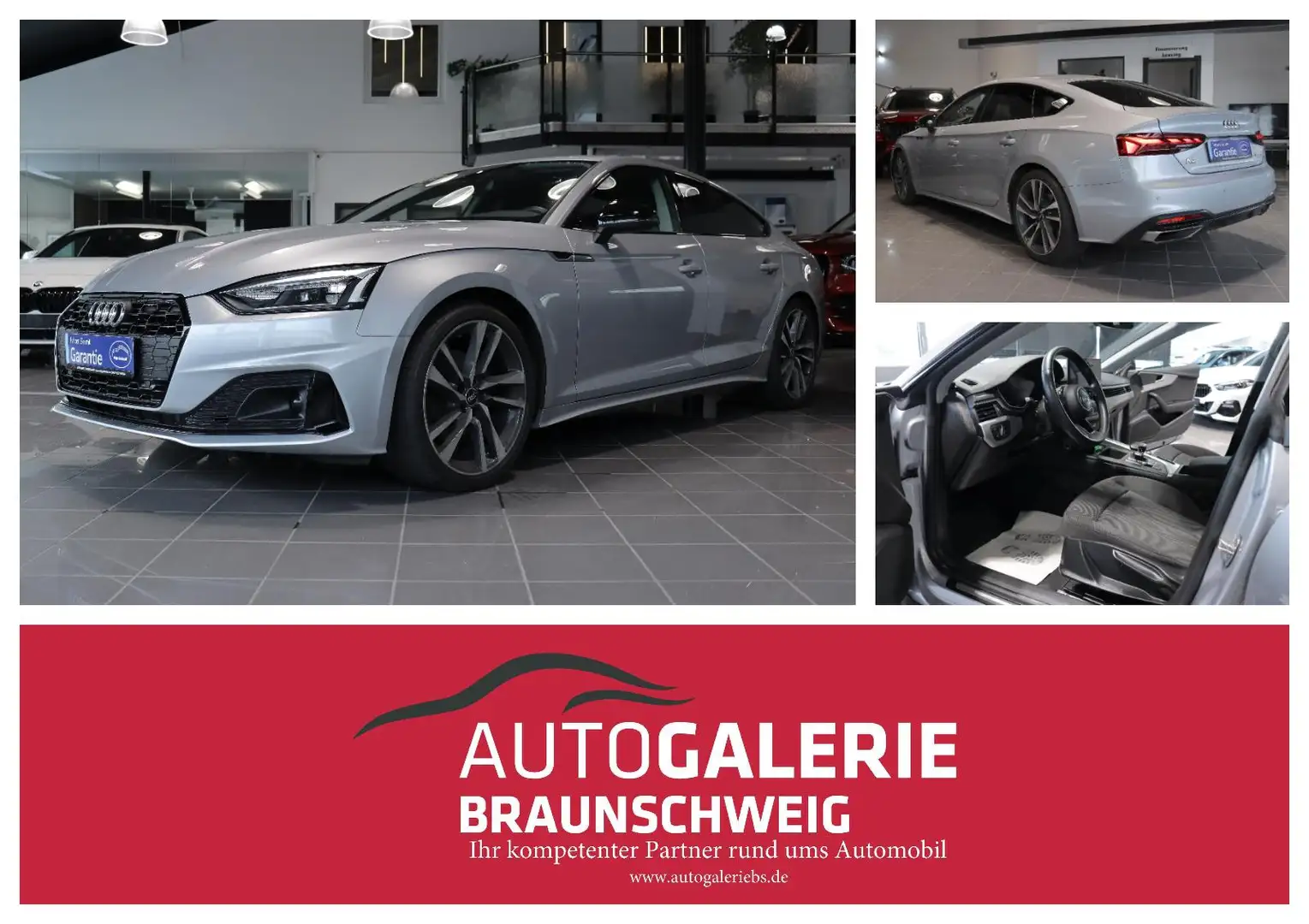 Audi A5 Sportback 2.0 TDI S tronic advanced *VIRTUAL* Argent - 1