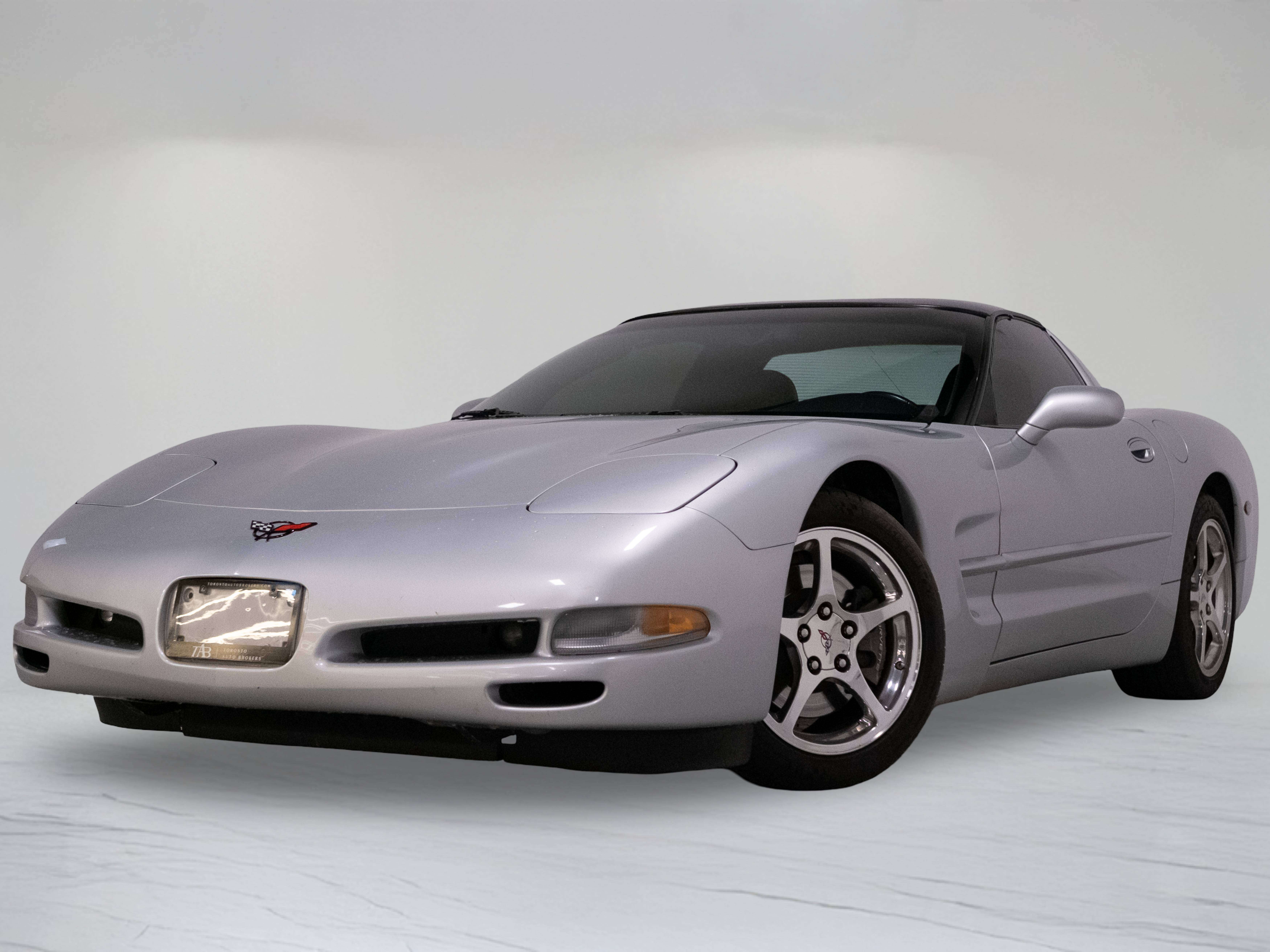 Silver 2002 Chevrolet Corvette Coupe Rear-Wheel Drive 4-Speed Automatic