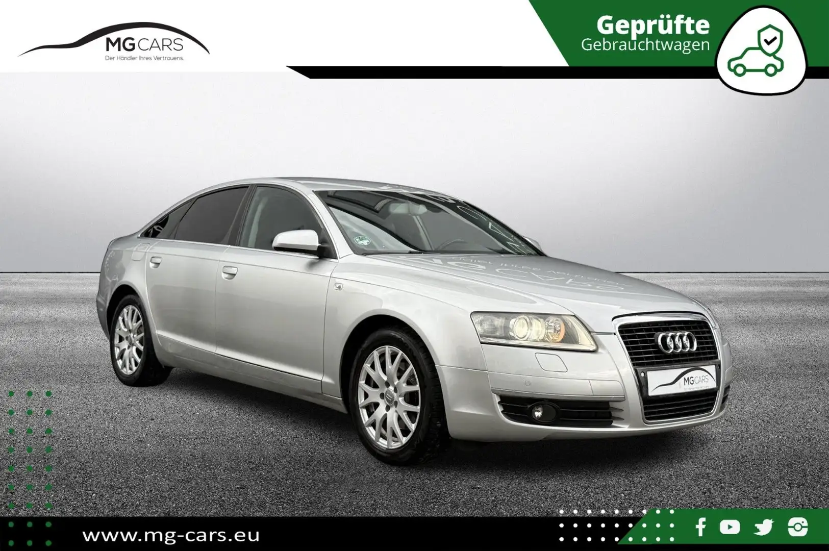 Audi A6 ~Limousine~2.4~Vollleder~Xenon~Navi~Automatik! Argent - 1