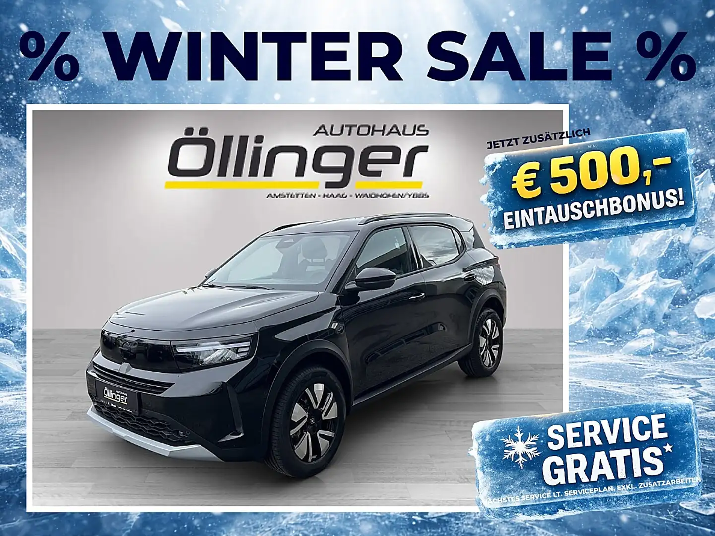 Opel Frontera 1.2 DI MHEV GS Aut. + Techpaket! Schwarz - 1