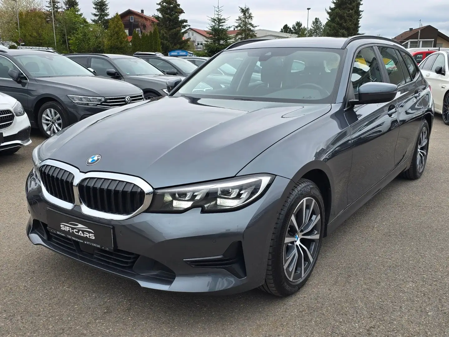 BMW 320 d Touring*AUT*LIVE-COCK*NAV*LEDER*LED*AHK*17 Gris - 2
