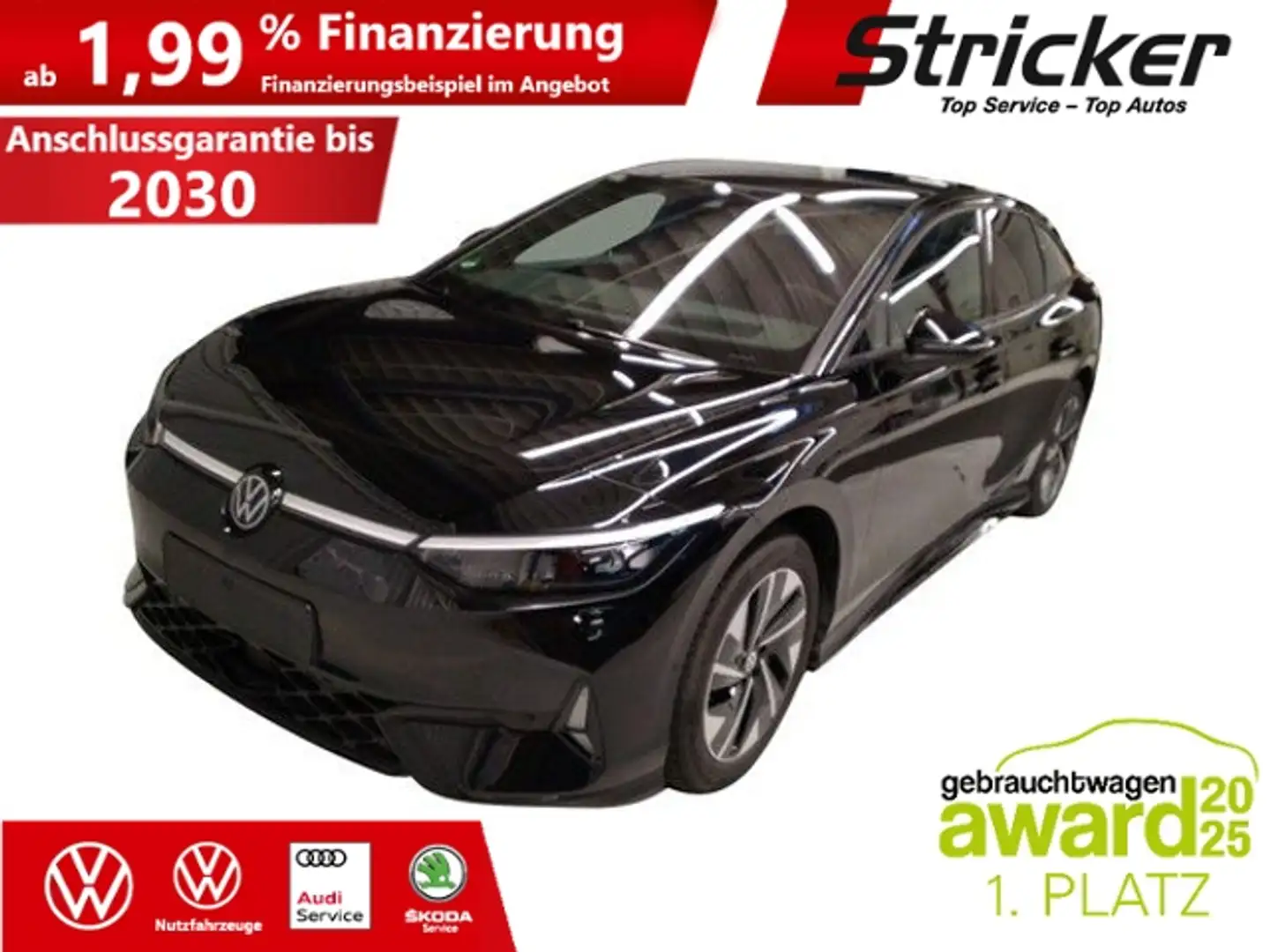 Volkswagen ID.7 GTX 250/86 387,-ohne Anzahlung Pano AHK H&K Schwarz - 2