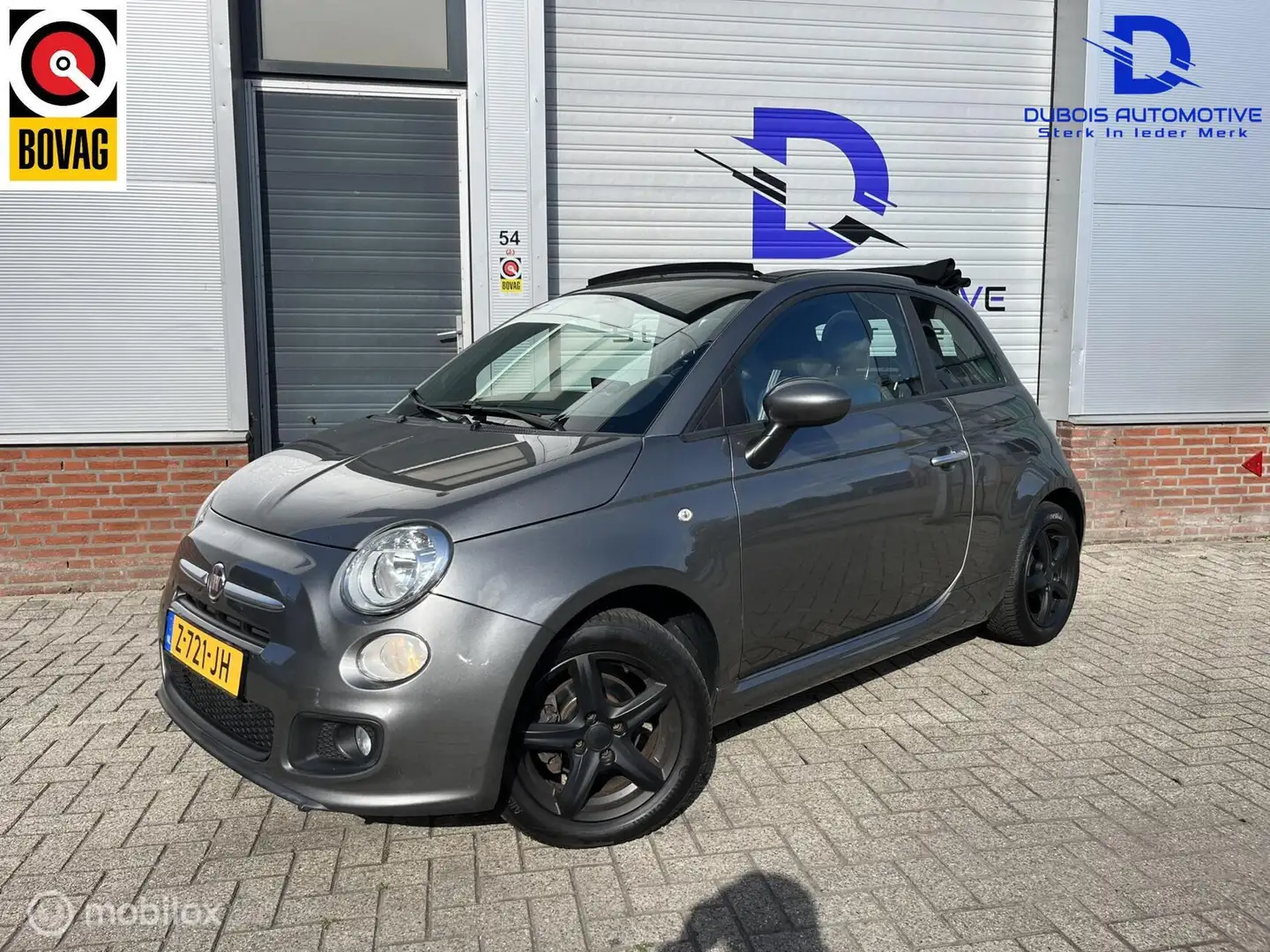 Fiat 500C 1.2 S |DIGITAL DASH|CARPLAY|PDC|AIRCO|TOPSTAAT Grijs - 2