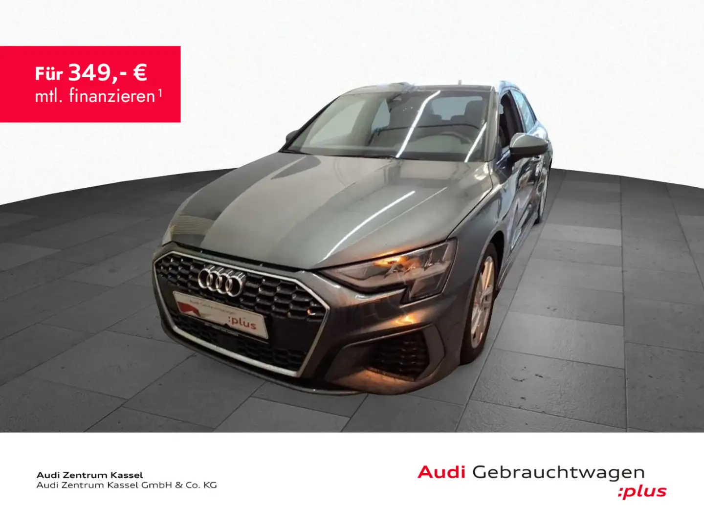 Audi A3 35 TDI S line LED Navi PDC+ Leder Grau - 1