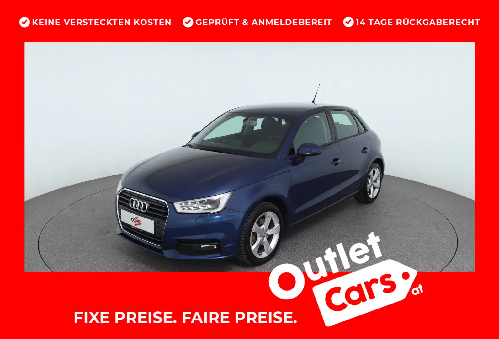 Audi A1 1.6 TDI sport Modrá - 1