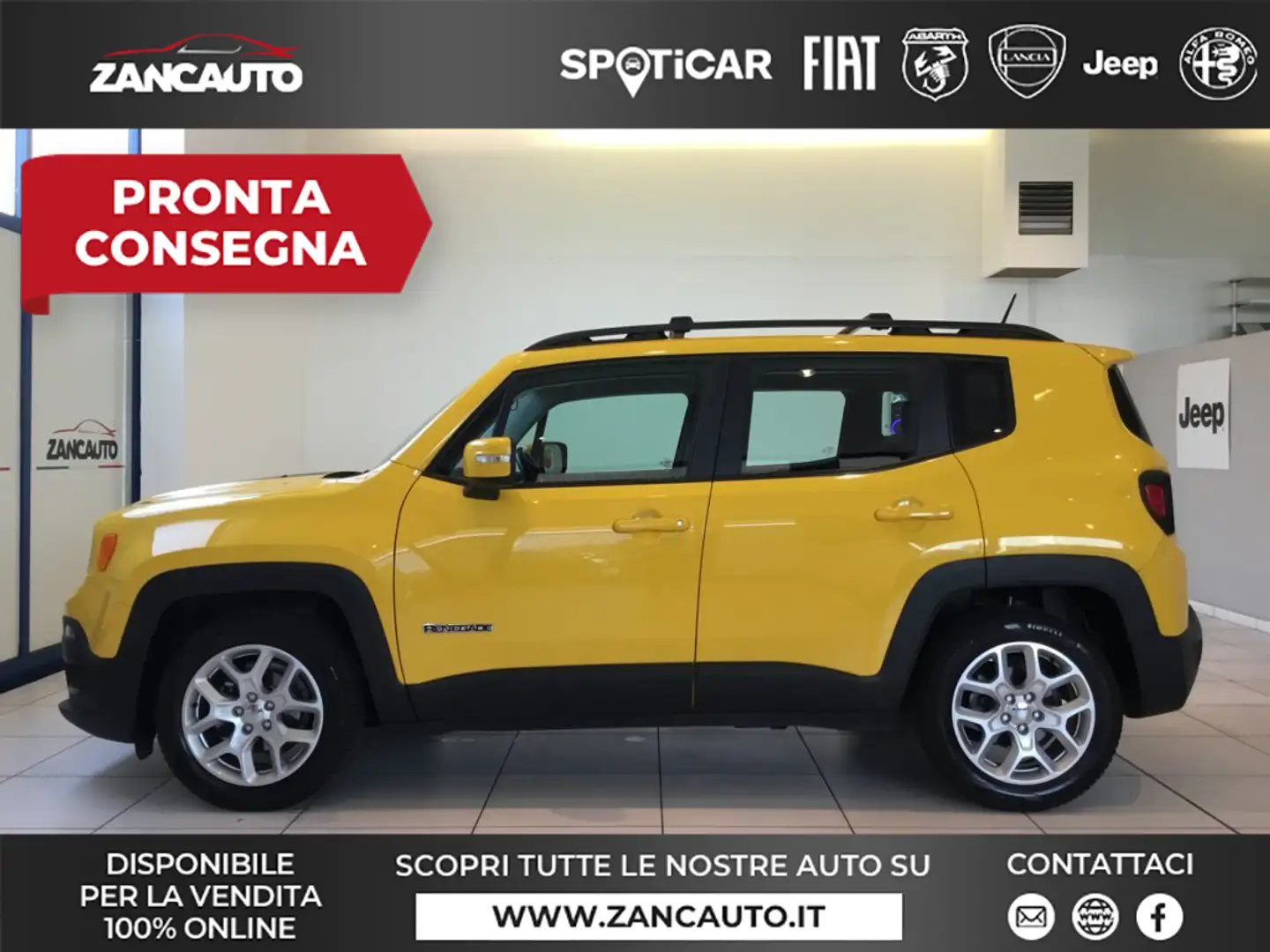 Jeep Renegade Renegade 1.6 Mjt 120 CV Longitude MY16 Jaune - 1
