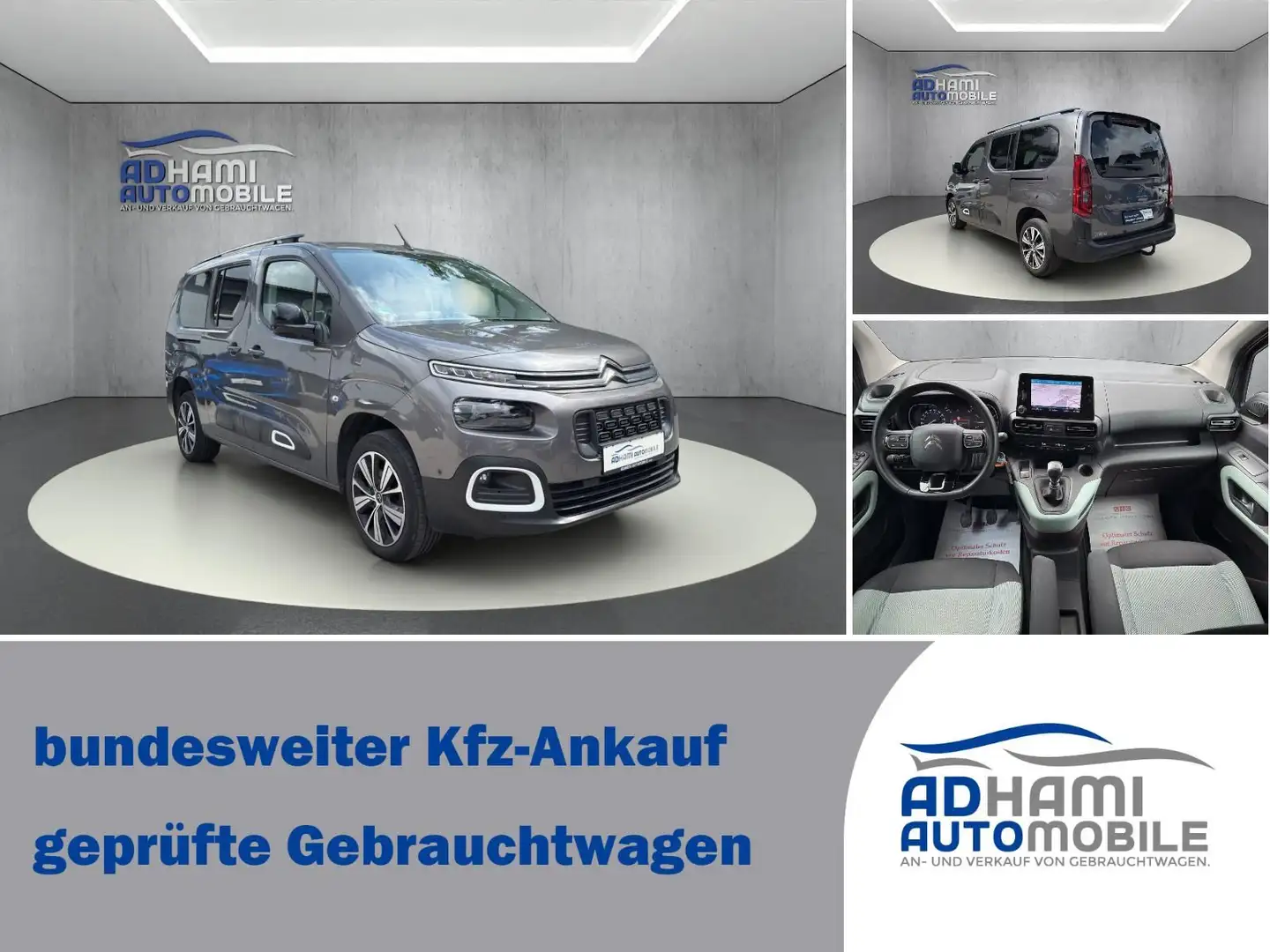 Citroen Berlingo Shine XL/HEAD-UP/AHK/7-SITZER/TOP! Grau - 2