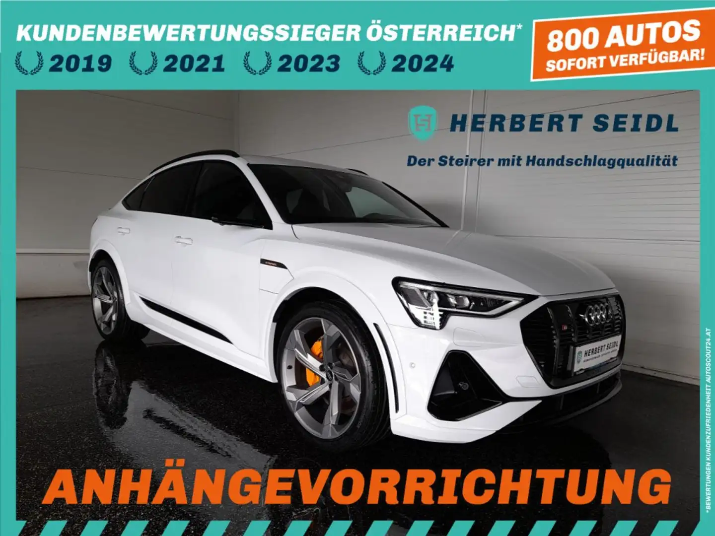Audi e-tron SB 95 quattro S-LINE *NP: € 123.766.- / 22 ZOLL / SKY / MATRIX-LED / AHV & KAMERA / SPORTSITZE PLUS* Weiß - 1