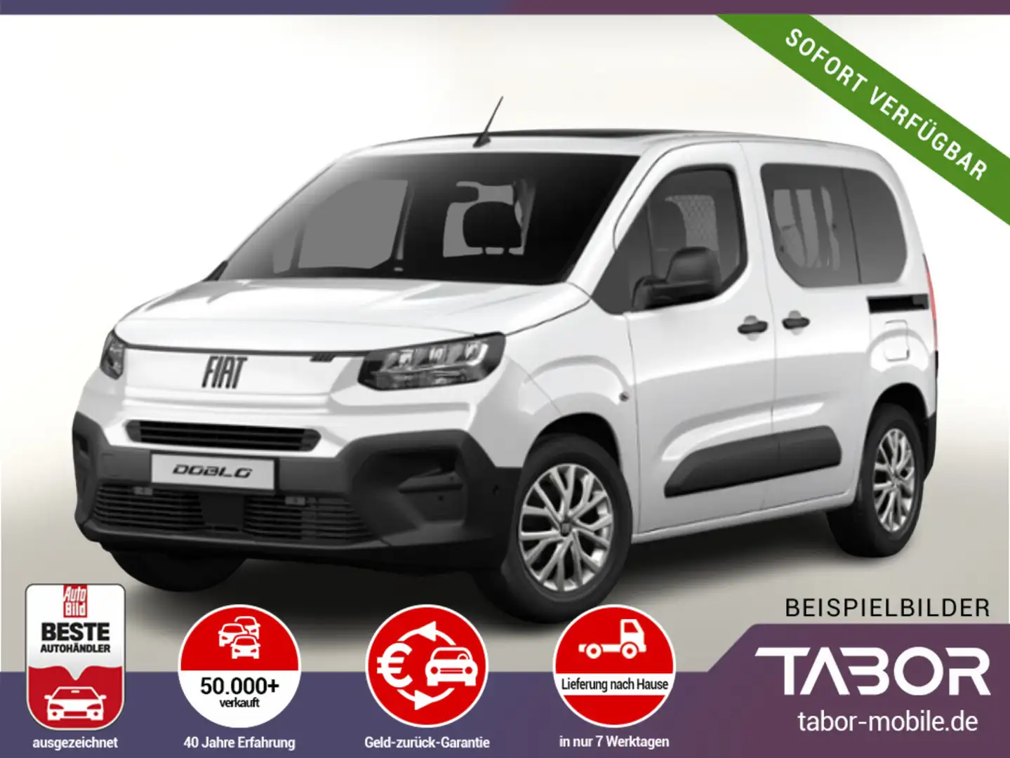 Fiat Doblo Kombi 1.5 BHDi 130 N1 LED 2ZClim Temp PDC Weiß - 1