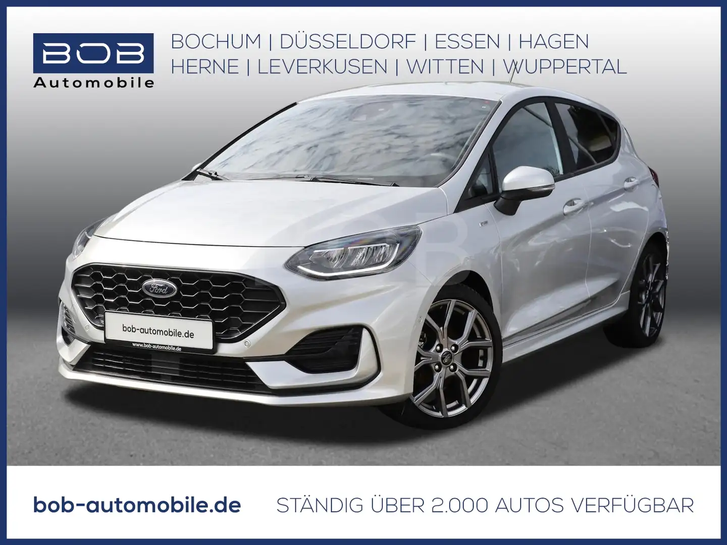 Ford Fiesta 1.0 ST-Line SHZ LED KLIMA PDC LM GJR BT Silber - 1