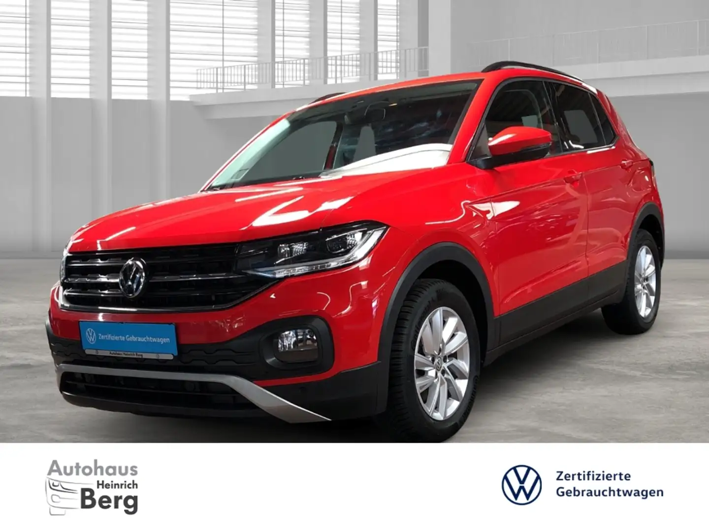 Volkswagen T-Cross Life 1.0 TSI DSG LED ACC Klimaautom DAB SHZ Auspar Rood - 1