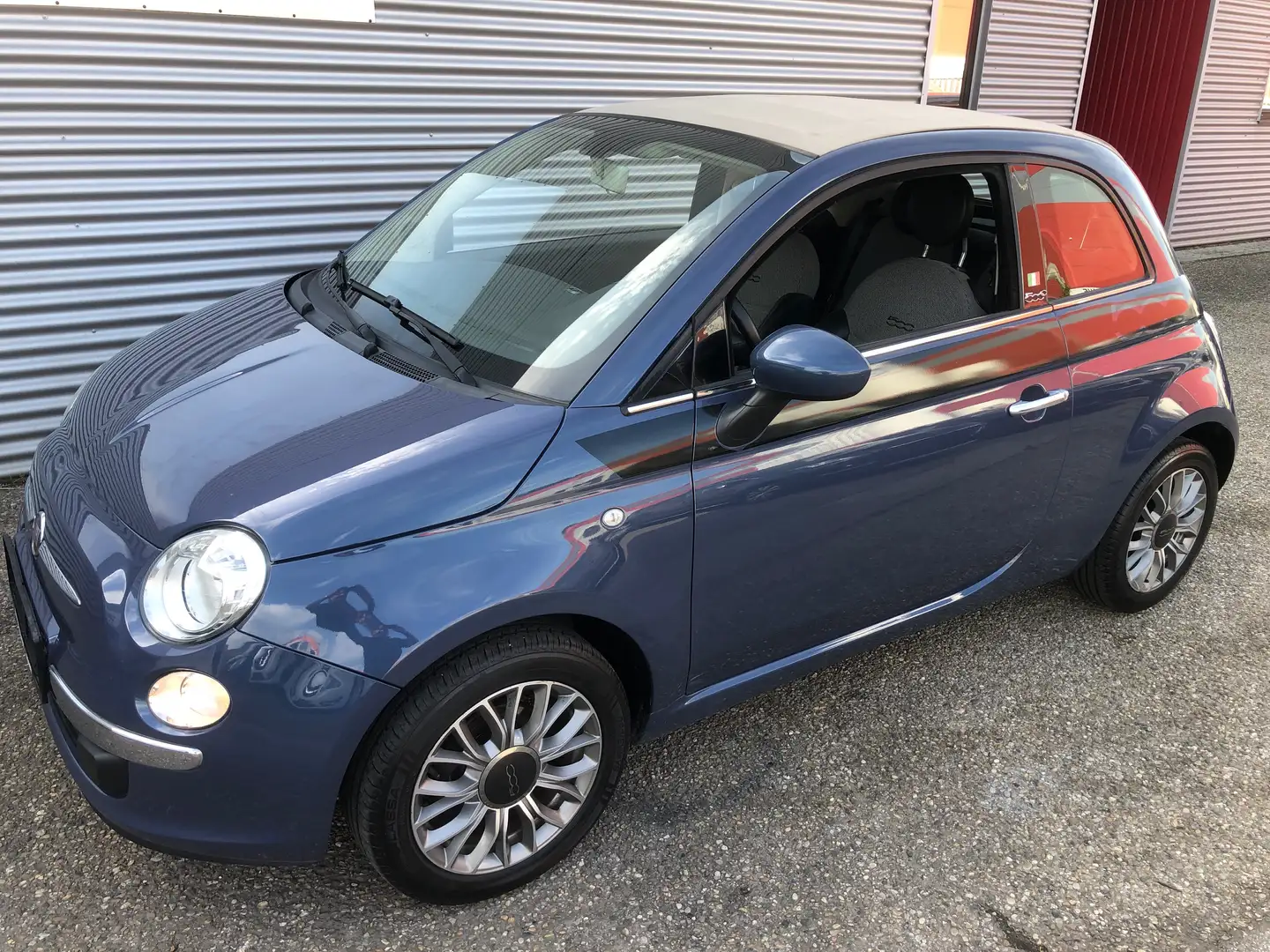 Fiat 500C 500 Cabrio 1,2 Pop Pop Blau - 2