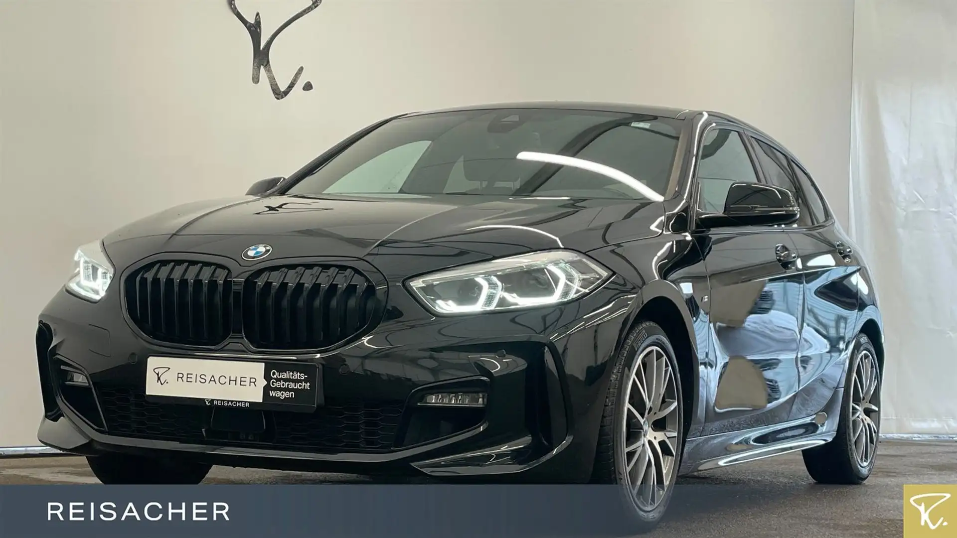 BMW 120 i Aut. M-Sport LCProf,LED,Tempo.,SHZ,HiFi Schwarz - 1