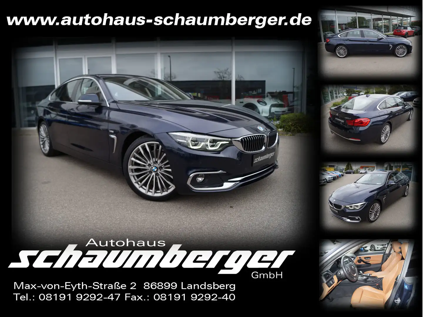 BMW 420 420d Aut. Gran Coupe Luxury Line * REIFEN NEU * Bleu - 1