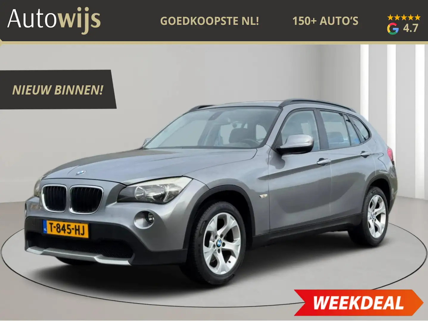 BMW X1 SDrive18i Executive|CLIMA|CRUISE|LM-VELG|GOED ONDE Grijs - 1