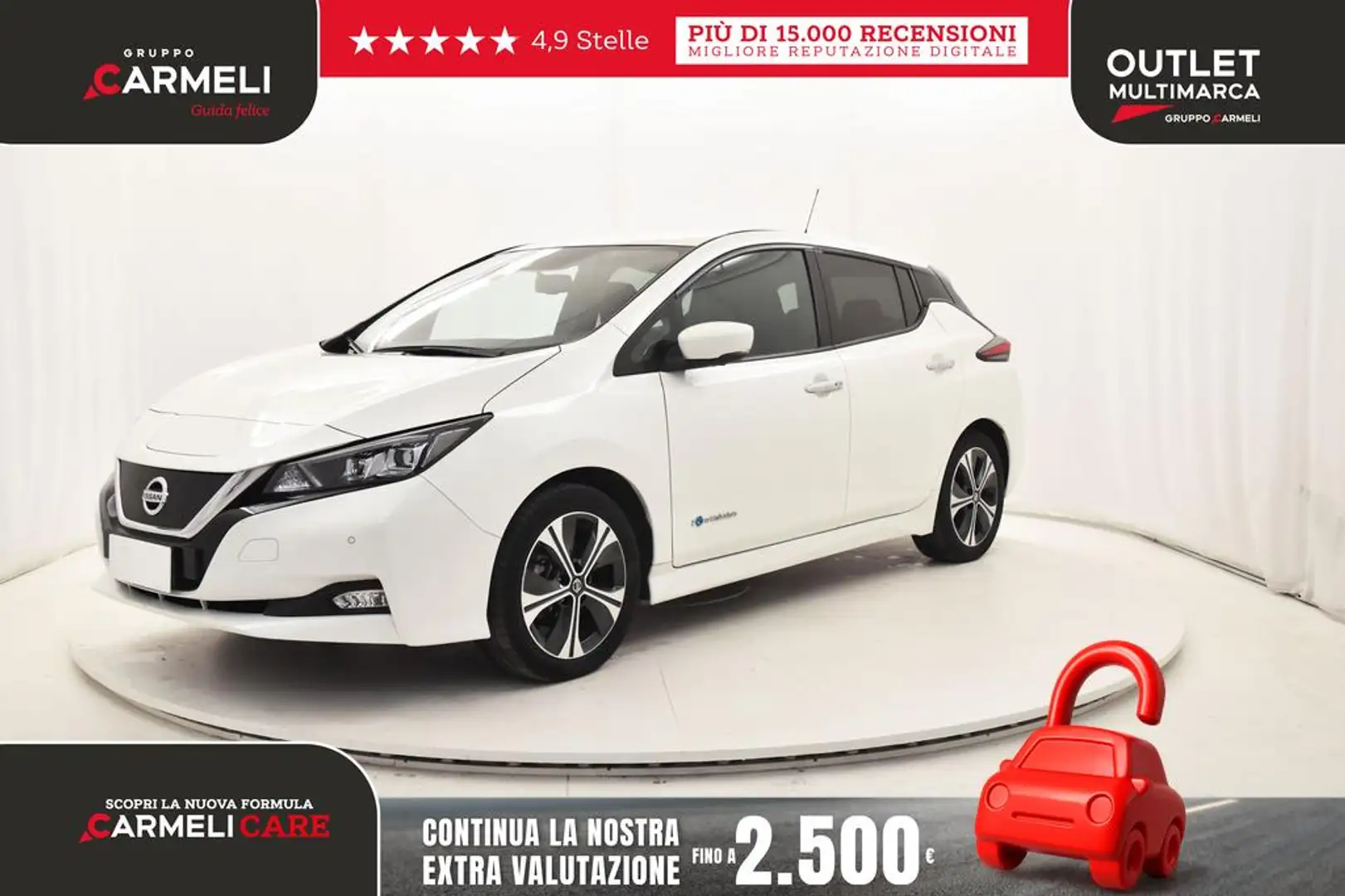 Nissan Leaf Business 40kWh 150cv my19 NAVI,TELECAMERA 360,FULL Beyaz - 1