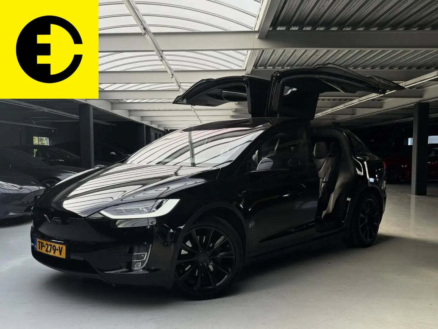 Tesla Model X 100D 7p. |Free Supercharging* | New Battery Zwart - 2