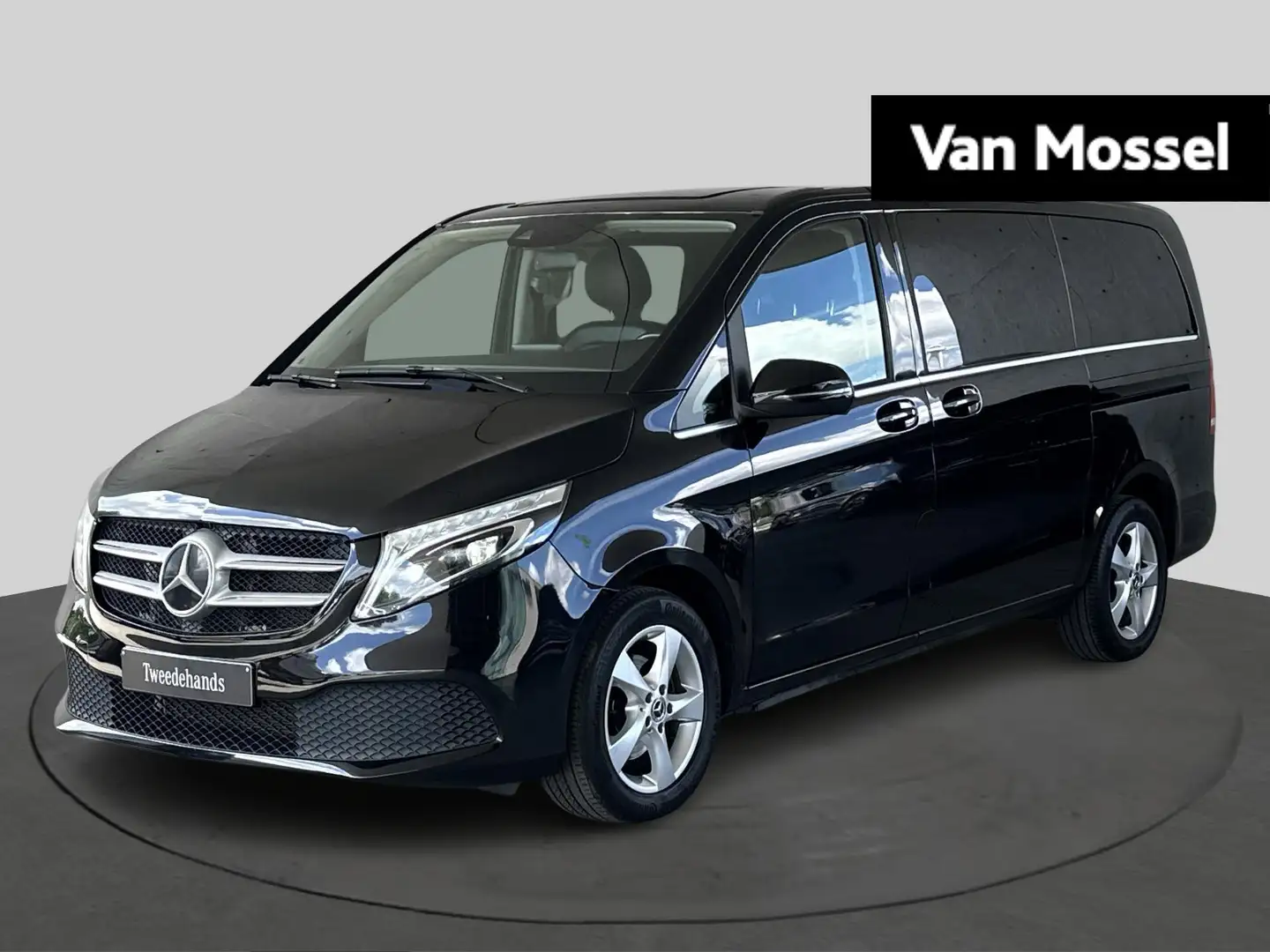 Mercedes-Benz V 220 D L2 DUBBEL CABINE LEDER+CAMERA+TREKHAAK+NAVI Zwart - 1