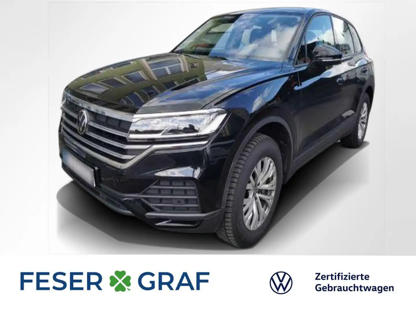 Volkswagen Touareg 3.0 TDI V6 Navi AHK Kamera Leder Schwarz - 1