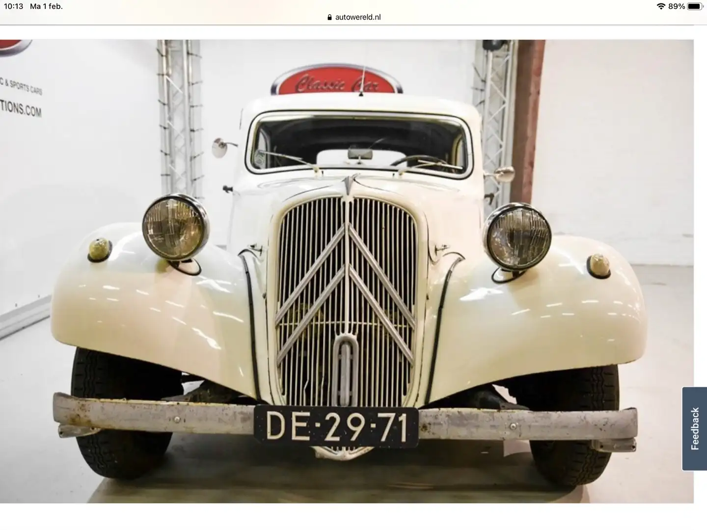 Citroen Traction 11B Белый - 2