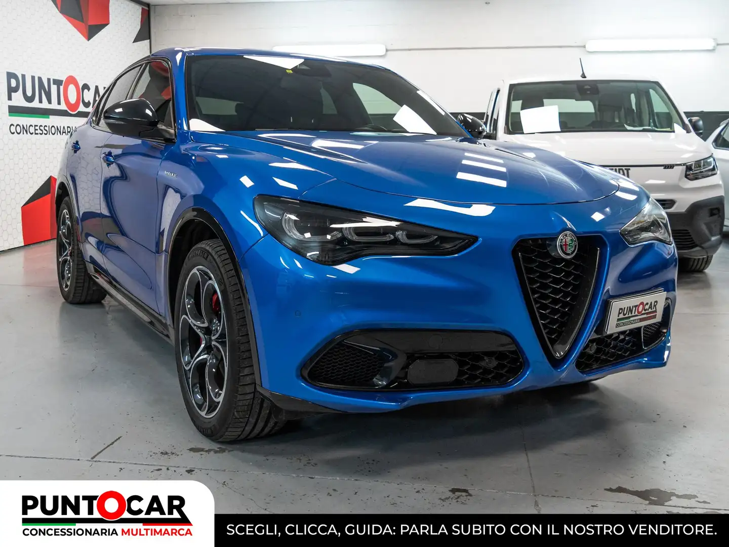 Alfa Romeo Stelvio Stelvio 2.2 Turbodiesel 210 CV AT8 Q4 Veloce PROM Bleu - 2