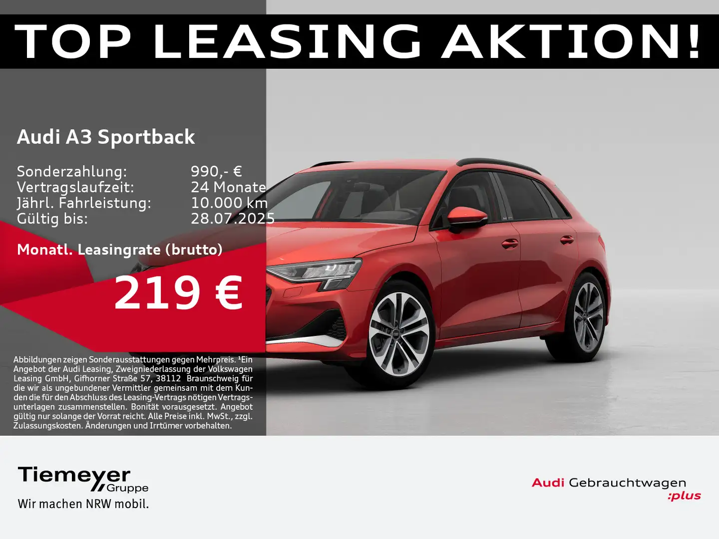Audi A3 35 TFSI ADVANCED LM18 NAVI HuD SONO Rojo - 1