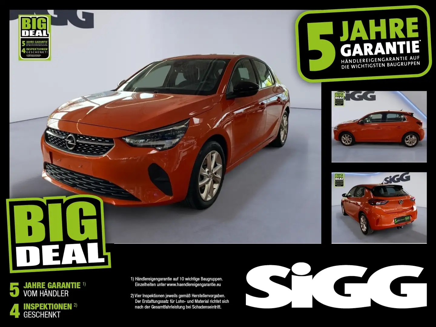 Opel Corsa Elegance AHK abnehmbar, Rückfahrkamera Arancione - 1