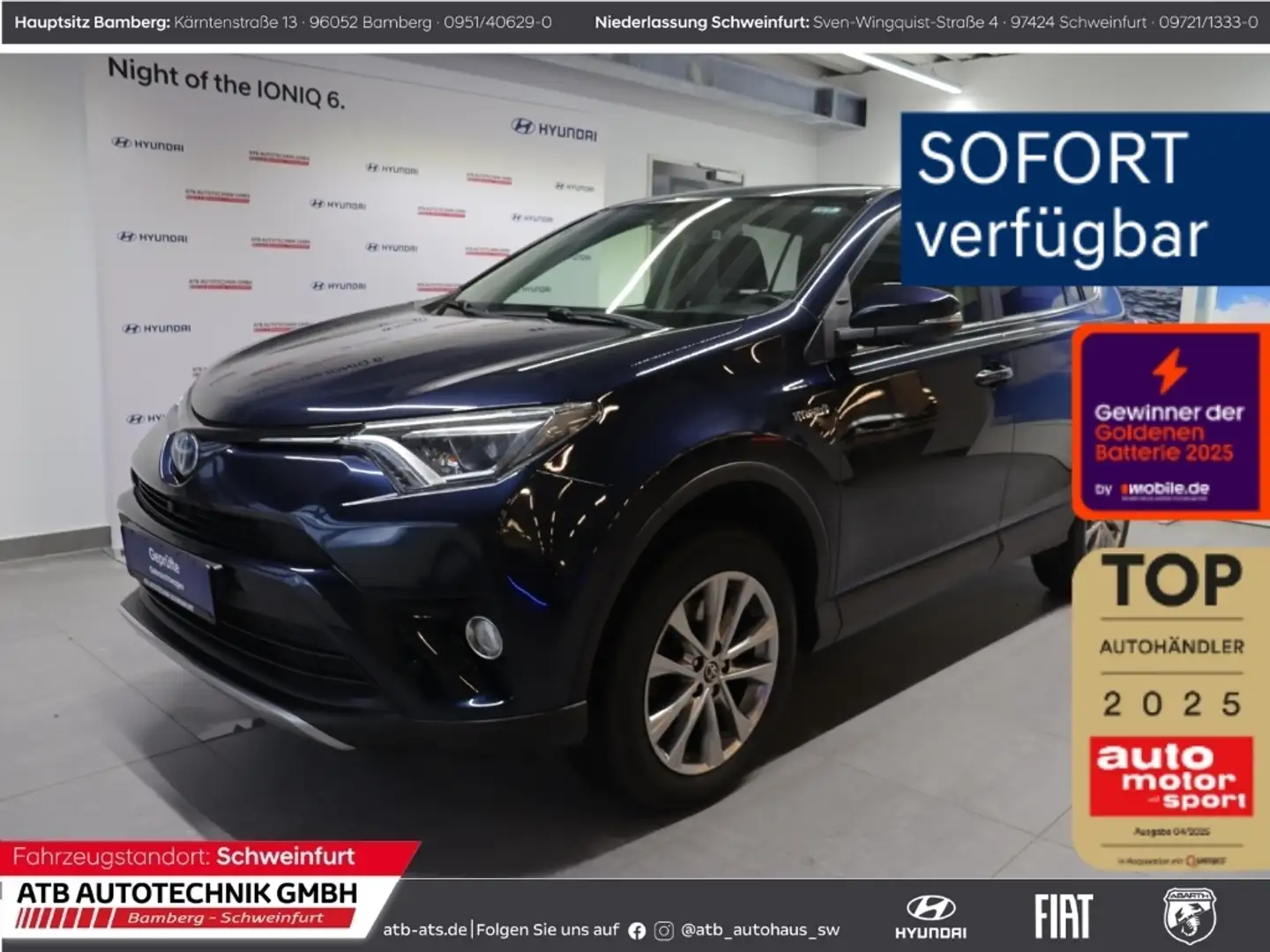 Toyota RAV 4 2.5 Hybrid VVT-i Edition-S 4x2 AHK ACC Mehrzonenkl Azul - 1