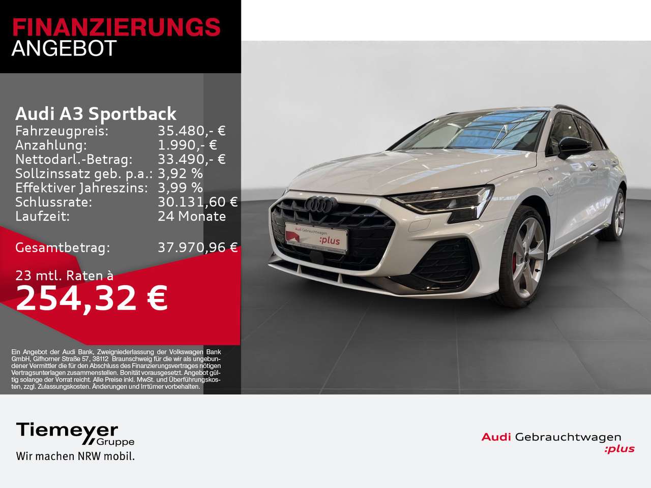 Audi A3 — Audi A3 45 TFSIe S LINE SONOS MATRIX MEMORY