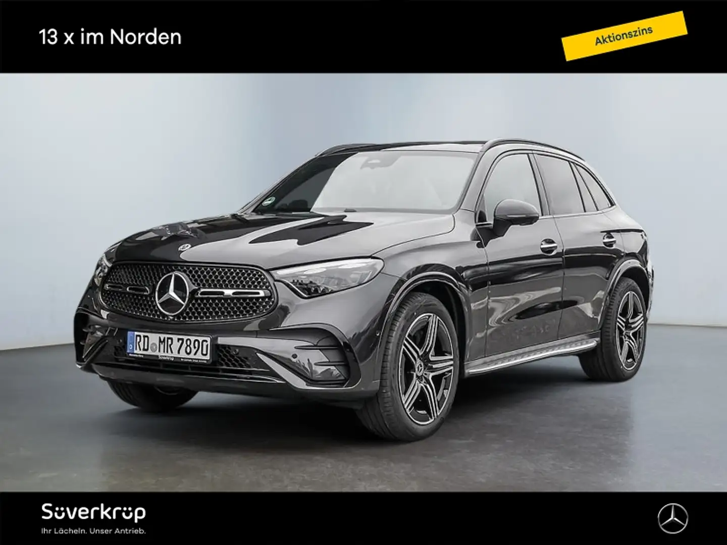 Mercedes-Benz GLC 200 d 4M AMG NIGHT MEMO 360 AHK DISTR KAMERA Grau - 1