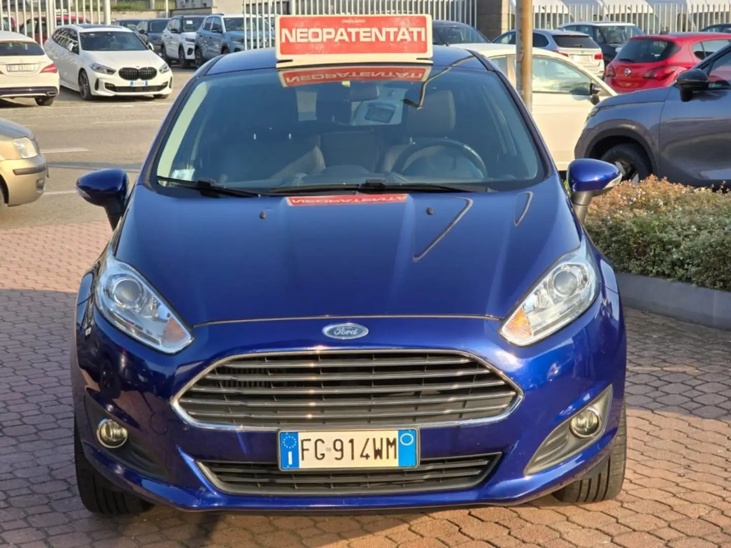 Ford Fiesta 1.0 EcoBoost 100CV 5 P. Titanium OK Neopatentati Blu/Azzurro - 2