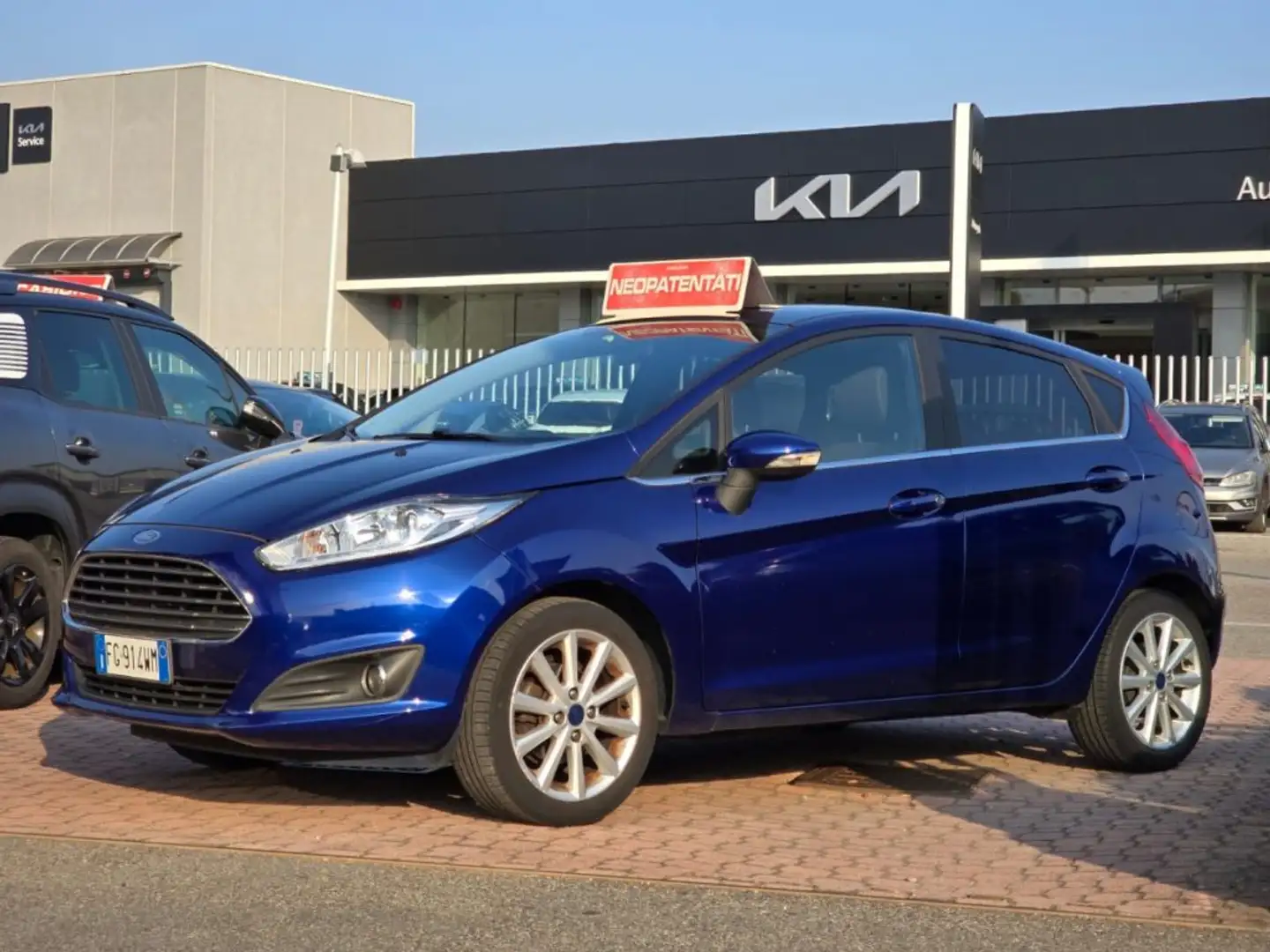 Ford Fiesta 1.0 EcoBoost 100CV 5 P. Titanium OK Neopatentati Blu/Azzurro - 1