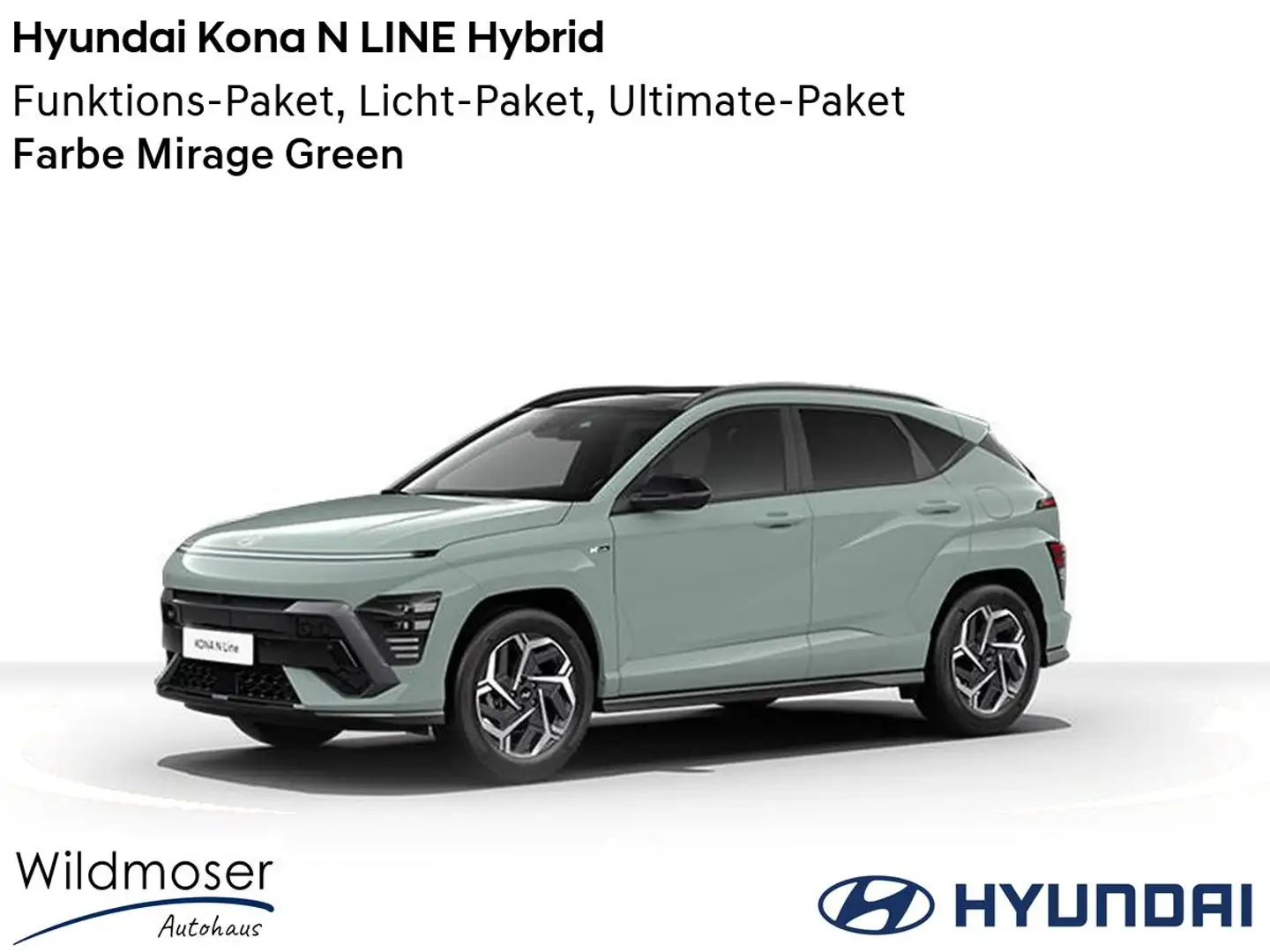 Hyundai KONA ❤️ N LINE Hybrid ⏱ 5 Monate Lieferzeit ✔️ mit 3 Zu Grün - 1