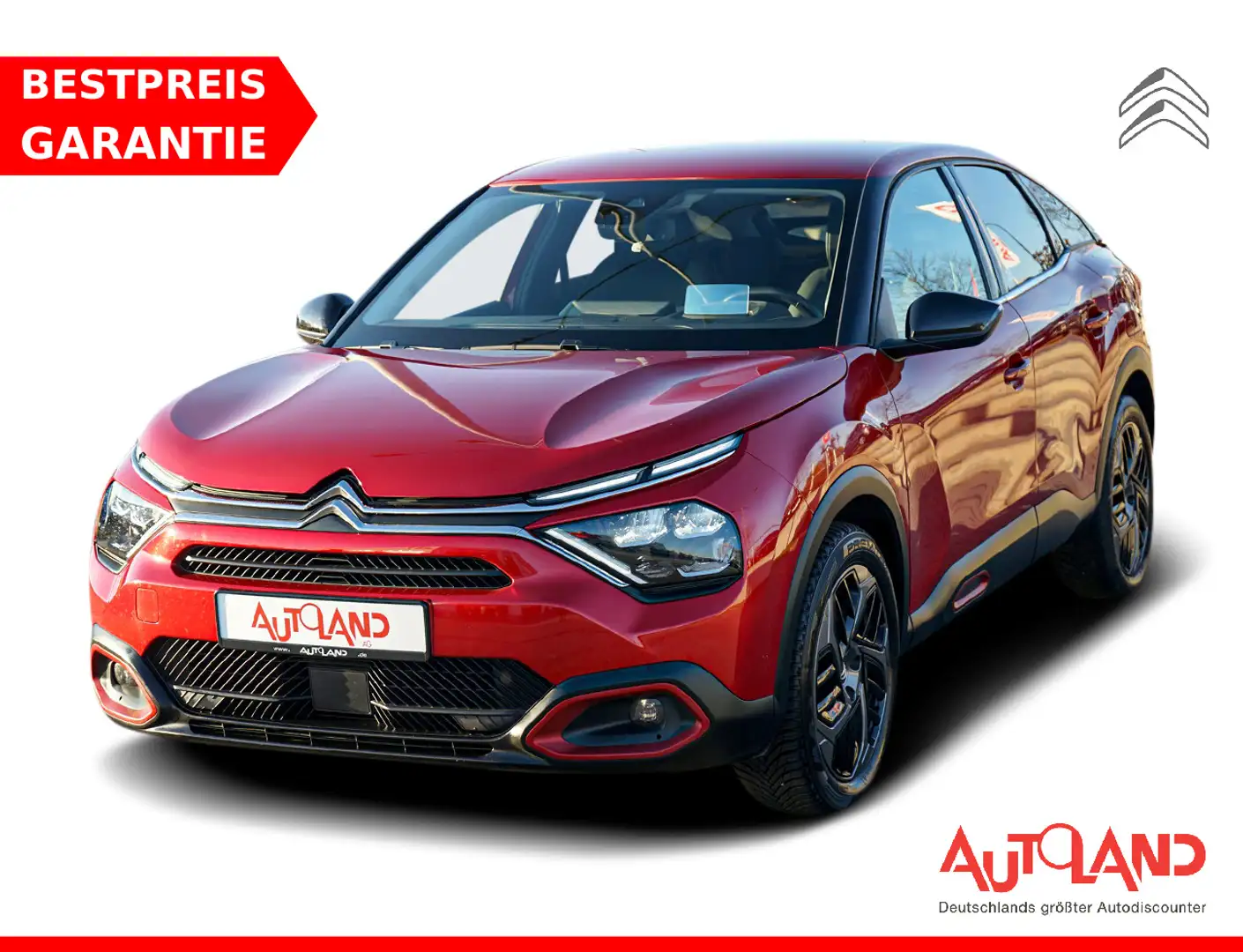 Citroen C4 PureTech 130 Aut. LED Navi SHZ HUD AHK Kamera Rot - 1