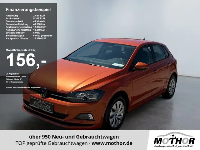 2021 Volkswagen Polo in Orange for sale