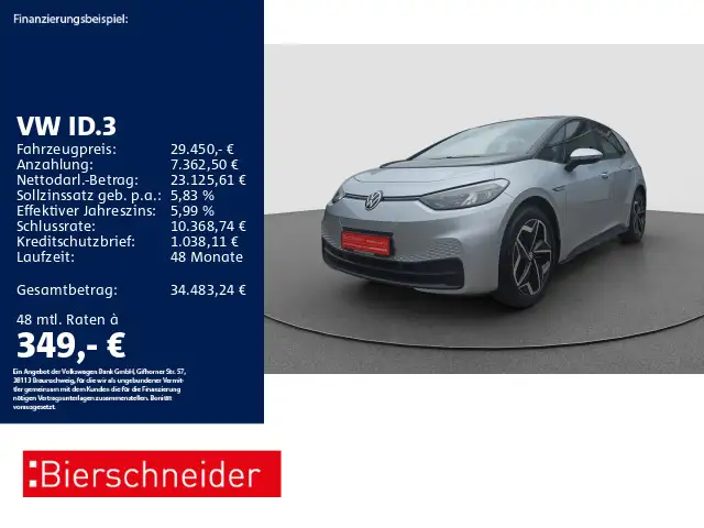 Volkswagen ID.3 Pro S ACC WÄPU SHZ CAM