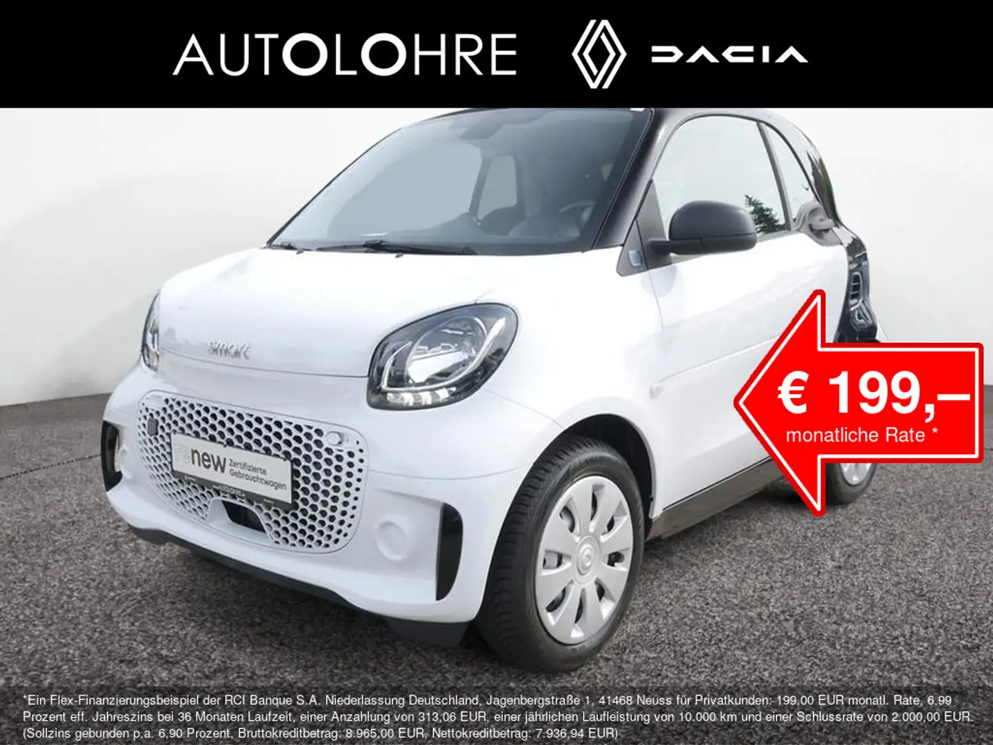 smart forTwo coupe EQ KLIMAAUTOMATIK SITZHEIZUNG Wit - 1
