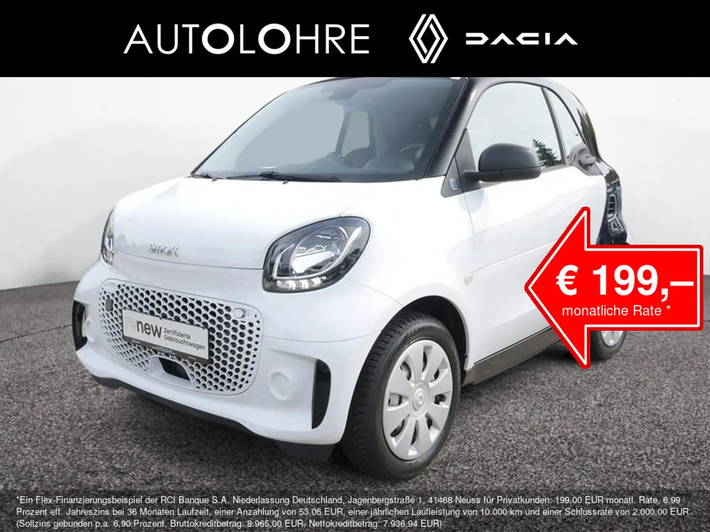 smart forTwo coupe EQ KLIMAAUTOMATIK SITZHEIZUNG Weiß - 1