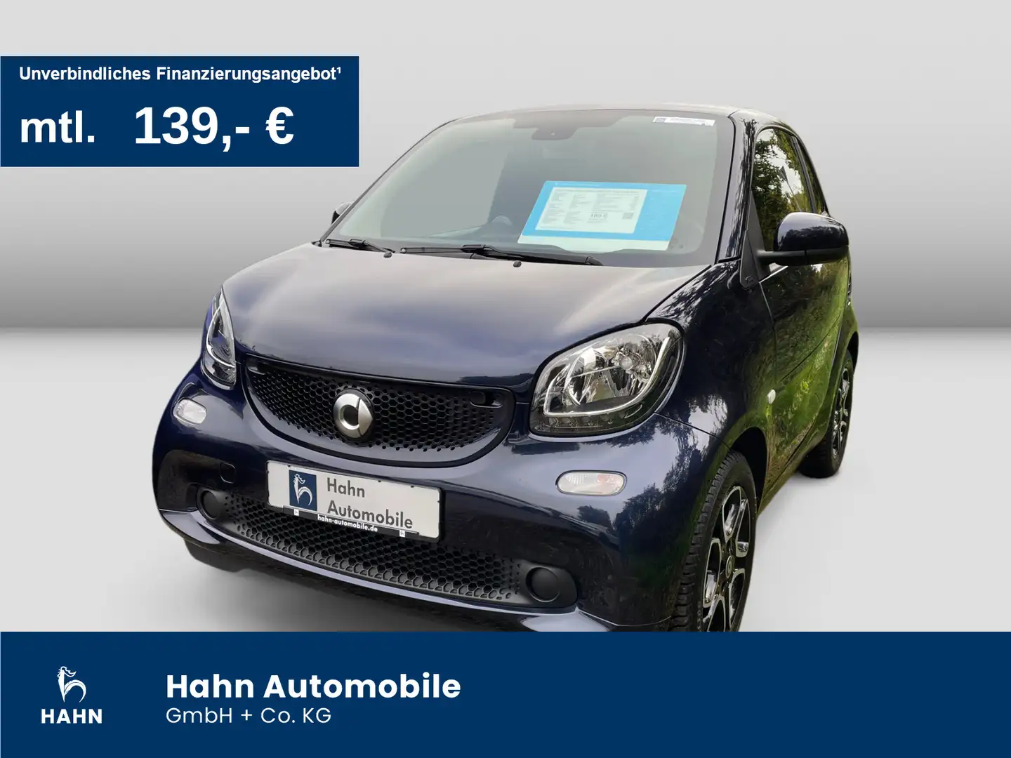 smart forTwo fortwo coupe passion 66KW DCT Pano Klima Bluetoo Blau - 1