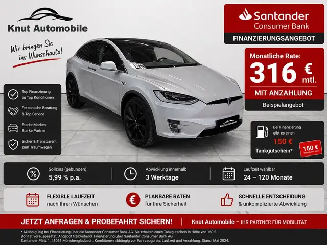 Tesla Model X 100D*Free Charge*6 Sitz*Premium*AHK*FSD2