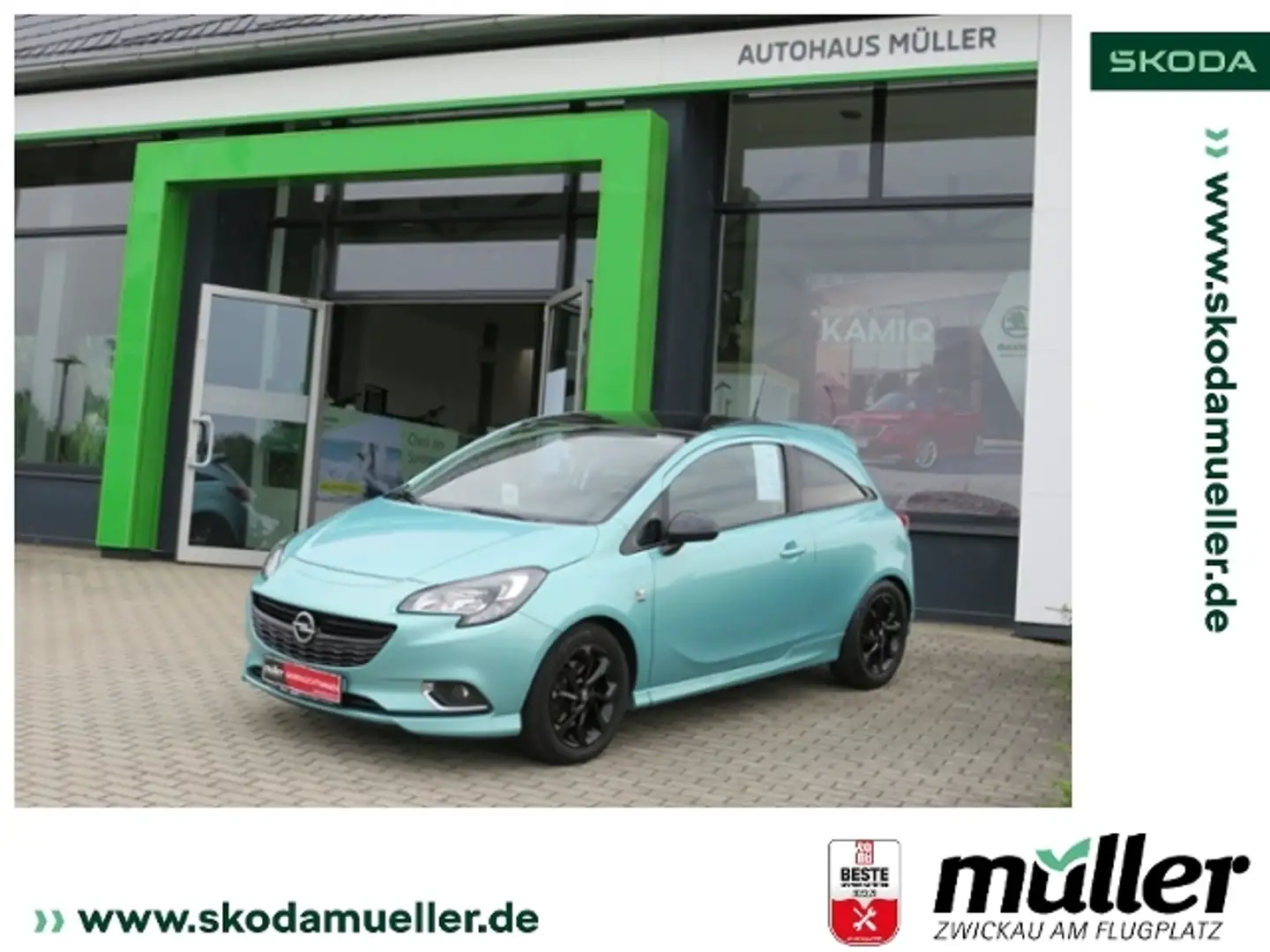 Opel Corsa E 1.4Turbo Color Edition ecoFlex 74kW Grün - 1