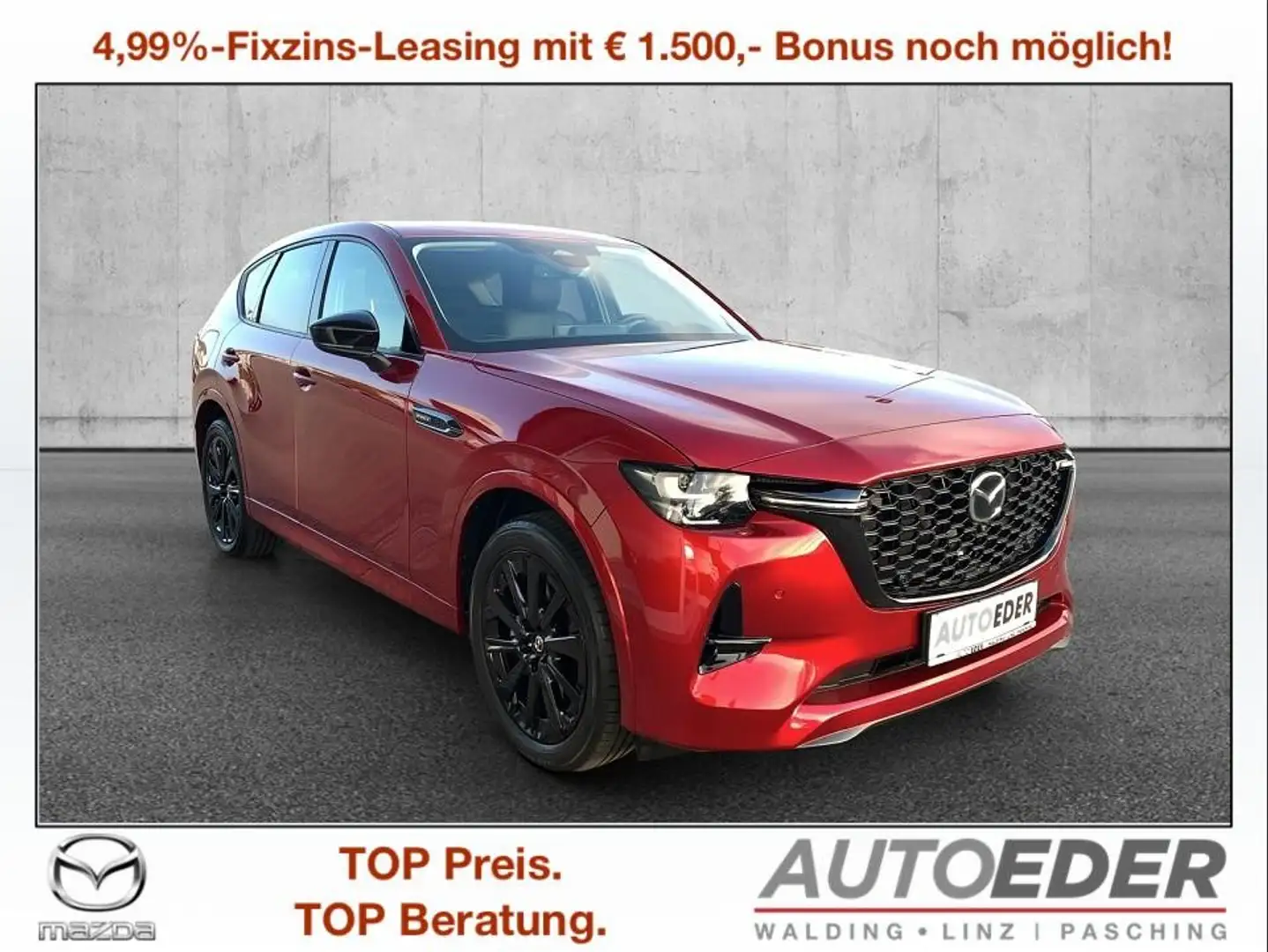Mazda CX-60 2.5L e-SKYACTIV PHEV AWD HOMURA Aut. Rot - 1