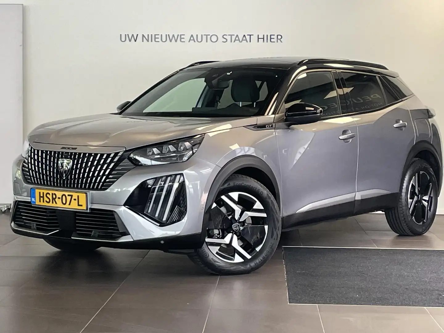 Peugeot 2008 GT 1.2 Hybrid 145pk e-DCS6 | SCHUIF/KANTELDAK | NA Grijs - 2