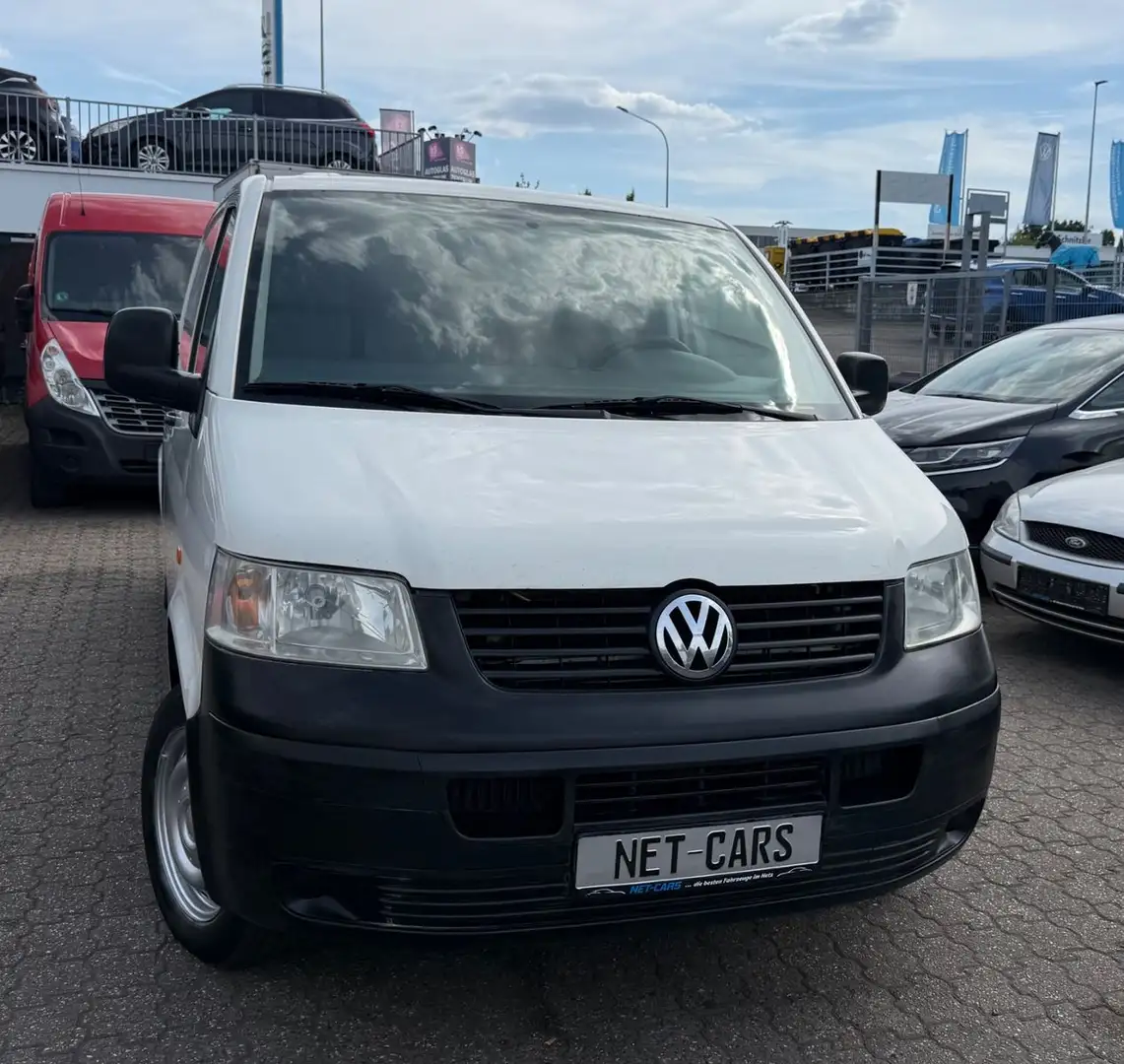 Volkswagen T5 Transporter 2.5TDi Kasten Lang Klima*Tempomat Bianco - 1