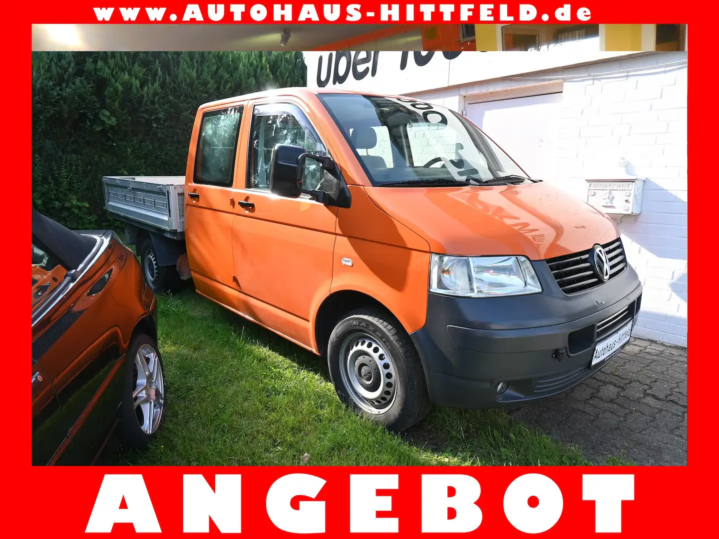 Volkswagen T5 2.5 TDI DoKa lang Klima Standhz AHK Oranžová - 1