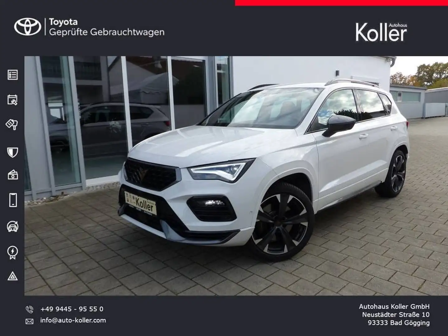 CUPRA Ateca 2.0 TSI VZ 4Drive DSG Navi Kamera LED 4x4 Blanc - 1