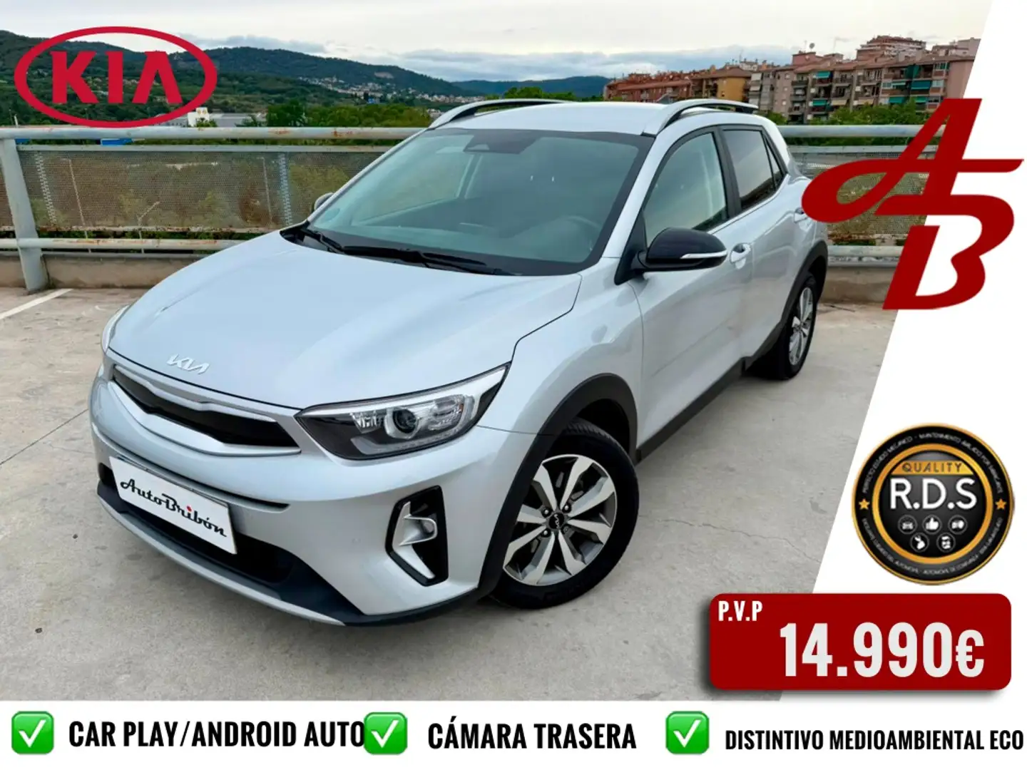 Kia Stonic 1.0 T-GDi MHEV Drive 100 Plateado - 1