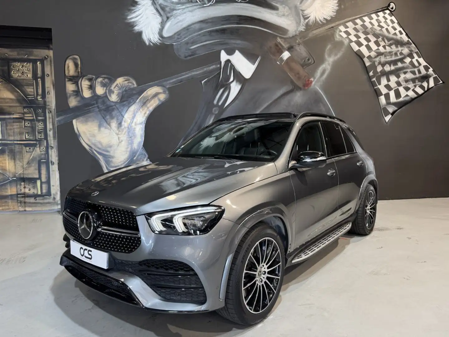Mercedes-Benz GLE 350 350 de 4MATIC AMG Line Toit ouvrant / Attelage Gris - 2