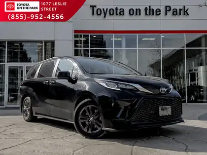 Black 2024 Toyota Sienna Minivan All-Wheel Drive Automatic