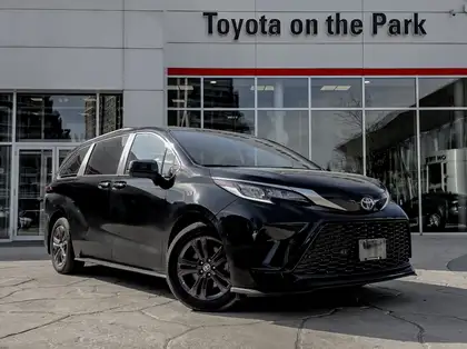 Black 2024 Toyota Sienna Minivan All-Wheel Drive Automatic